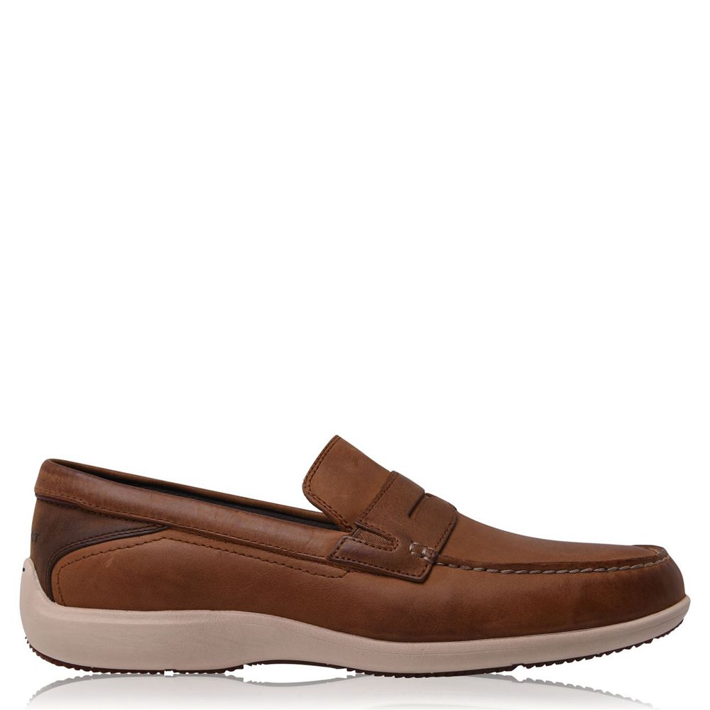 Rockport Aiden - Mens Loafers - Chocolate - NZ (DIX-157208)